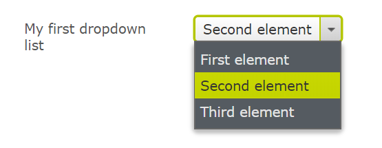 DropDownList shown in all properties view