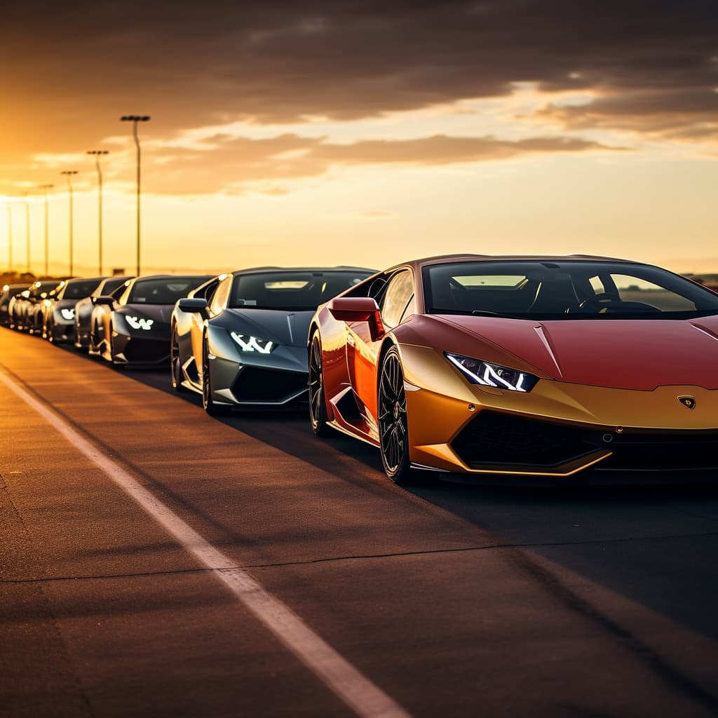 A group of cars parked in a parking lot