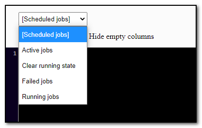 A list of SQL queries ordered by category.