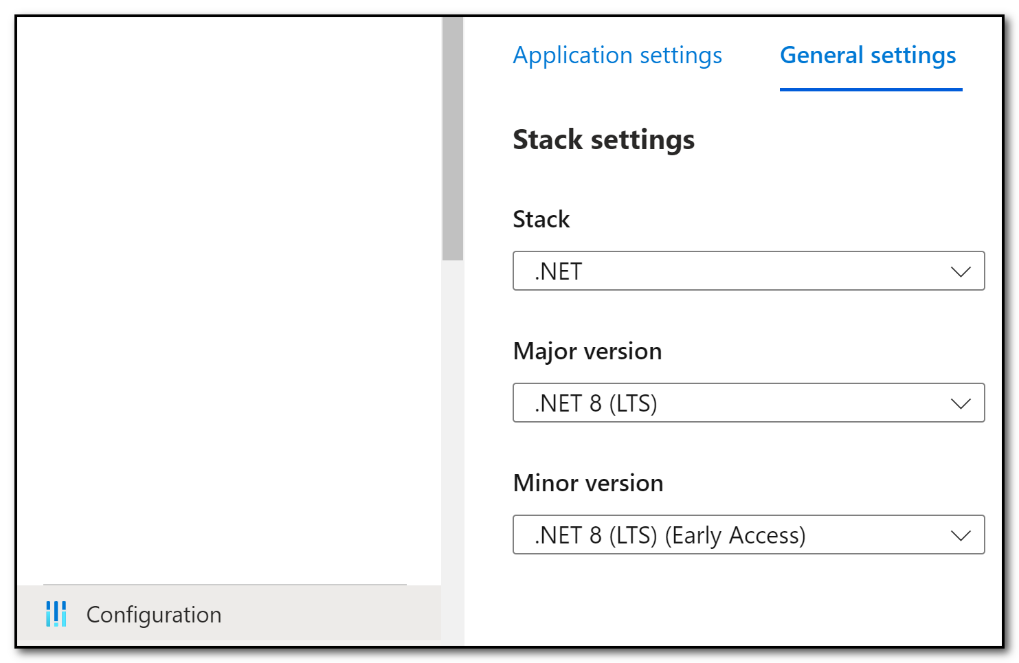 Azure WebApp with .NET 8 runtime