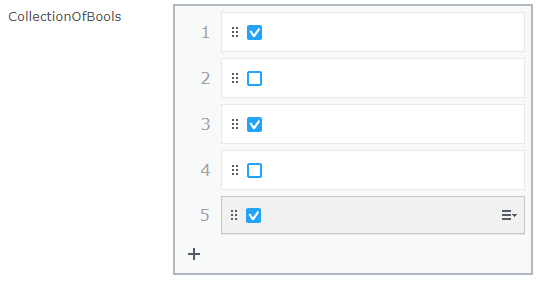 En liste av checkboxer, inkludert noen som ikke er avkrysset